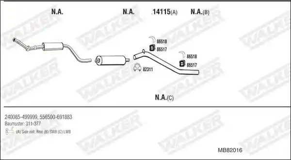 WALKER MB82016