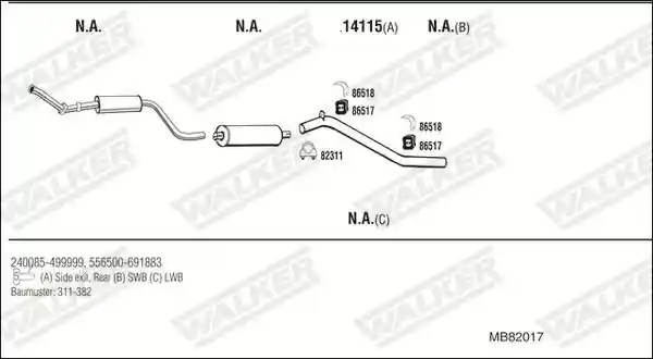 WALKER MB82017