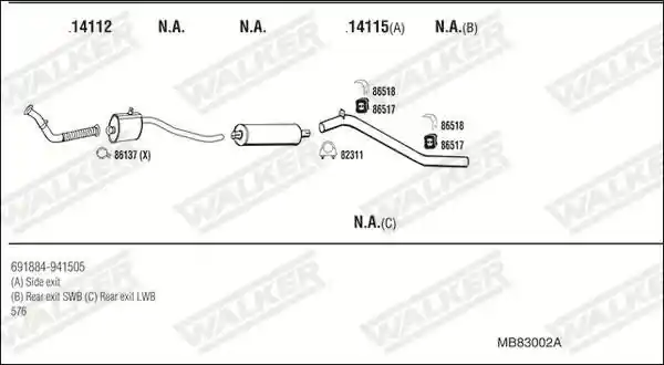 WALKER MB83002A