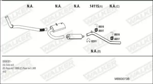 WALKER MB83073B
