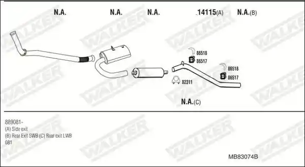 WALKER MB83074B