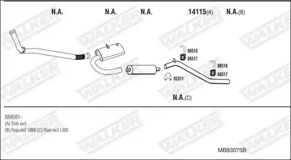 WALKER MB83075B