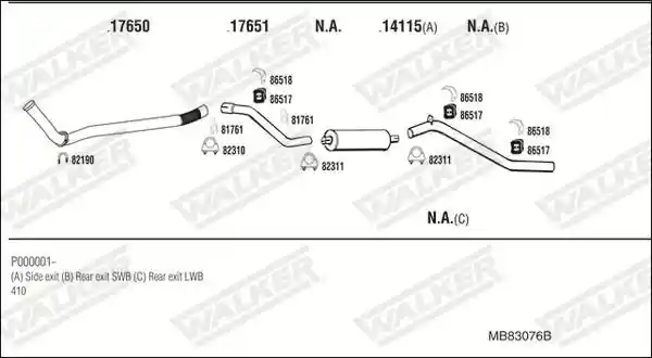 WALKER MB83076B
