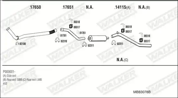 WALKER MB83078B