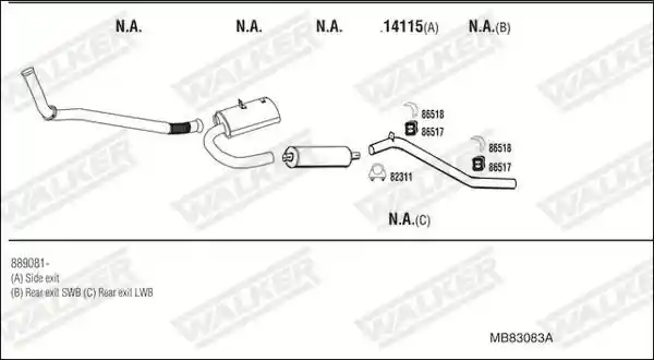 WALKER MB83083A