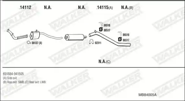 WALKER MB84005A