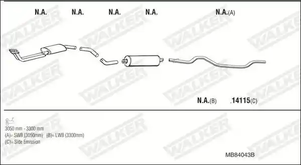WALKER MB84043B
