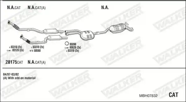 WALKER MBH07832