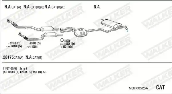 WALKER MBH08525A