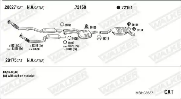 WALKER MBH08687