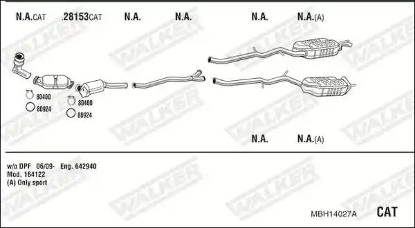 WALKER MBH14027A