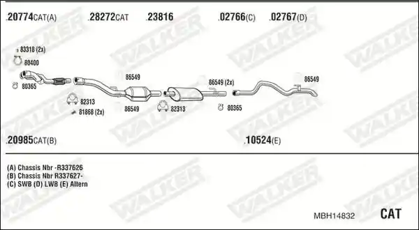 WALKER MBH14832