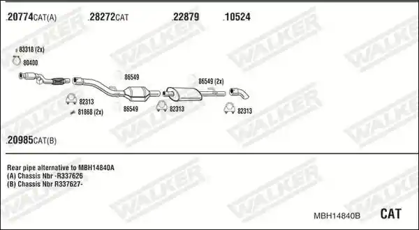 WALKER MBH14840B