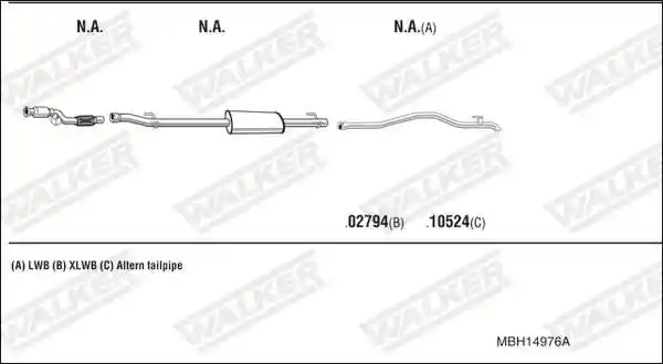 WALKER MBH14976A