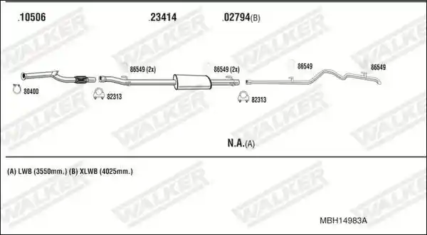 WALKER MBH14983A