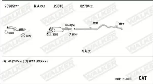 WALKER MBH14998B