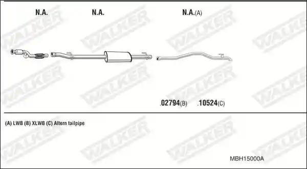 WALKER MBH15000A