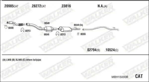 WALKER MBH15000B
