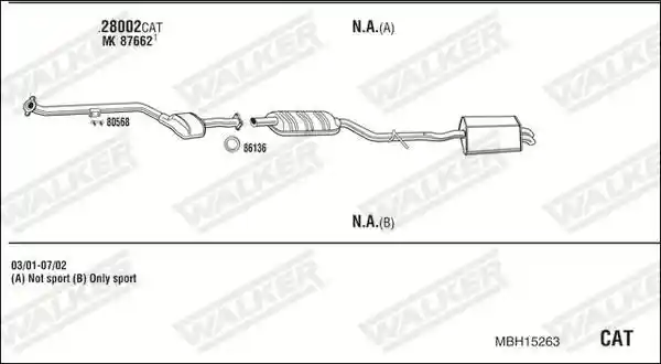 WALKER MBH15263