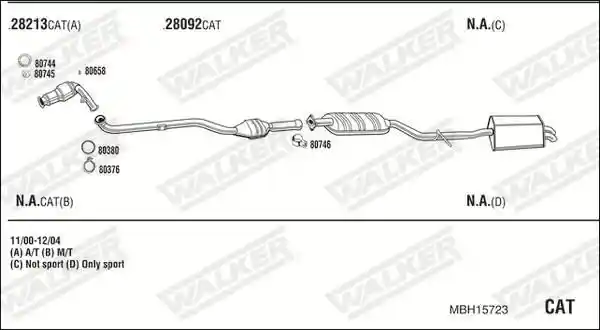 WALKER MBH15723