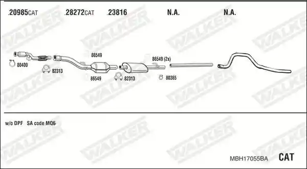 WALKER MBH17055BA
