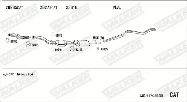 WALKER MBH17055BB