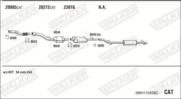 WALKER MBH17055BC