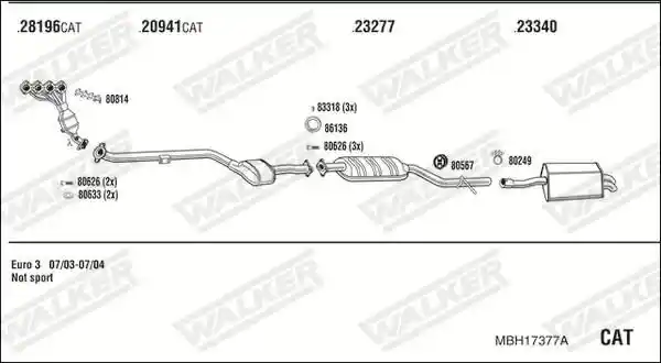 WALKER MBH17377A