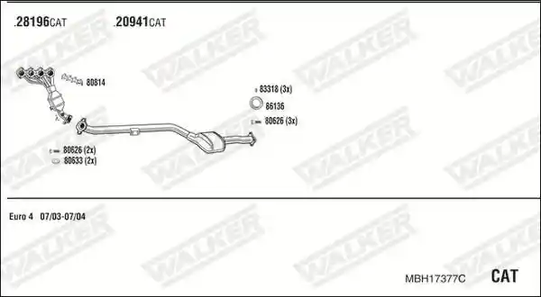WALKER MBH17377C