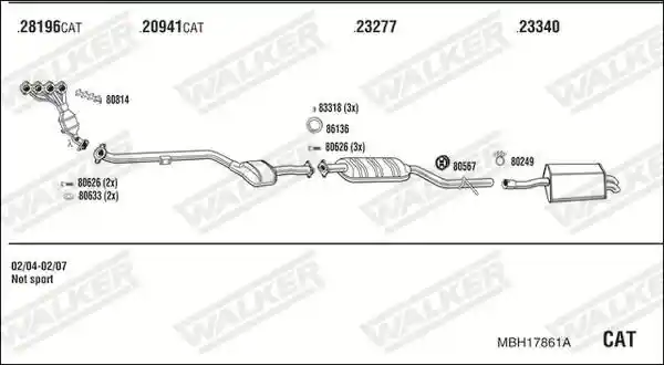 WALKER MBH17861A
