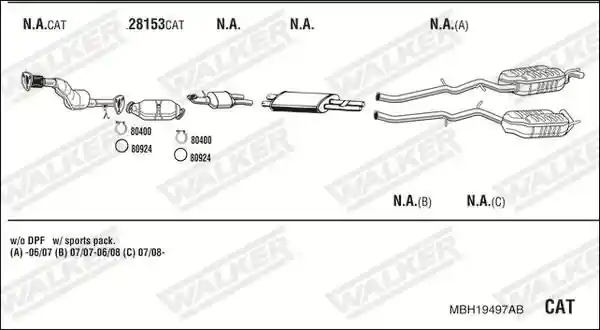 WALKER MBH19497AB