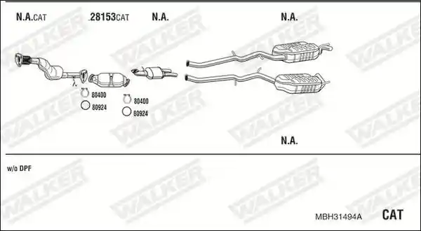 WALKER MBH31494A