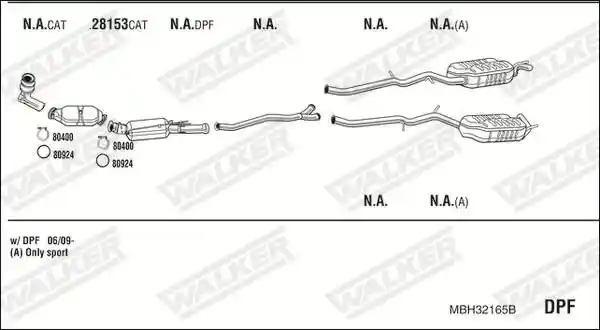WALKER MBH32165B