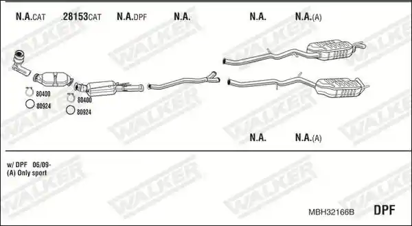 WALKER MBH32166B
