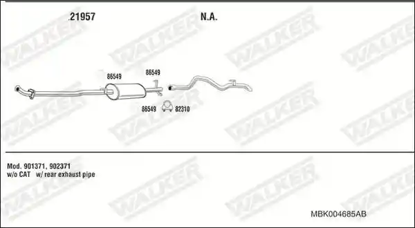 WALKER MBK004685AB