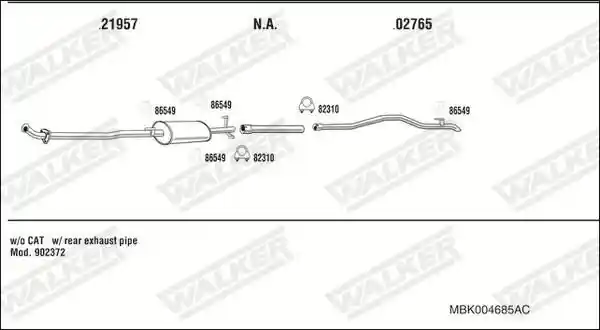 WALKER MBK004685AC