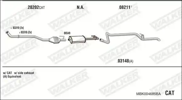 WALKER MBK004685BA