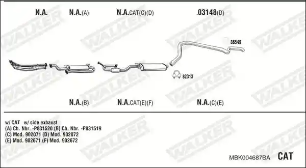 WALKER MBK004687BA