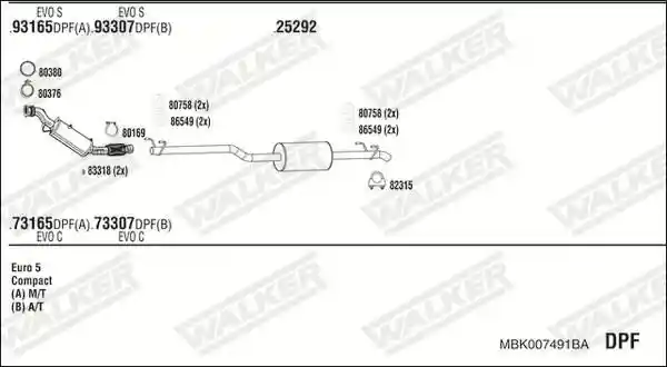WALKER MBK007491BA