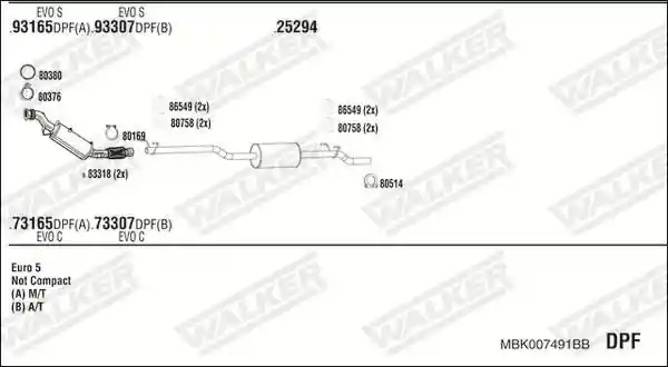 WALKER MBK007491BB
