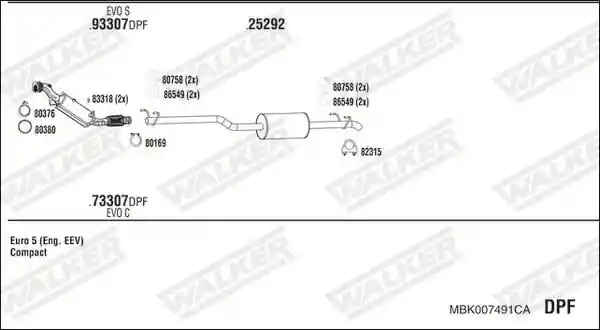 WALKER MBK007491CA