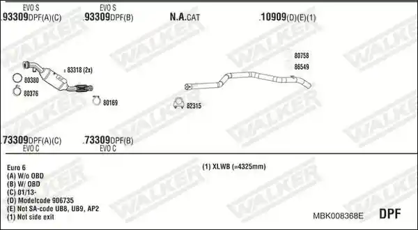 WALKER MBK008368E