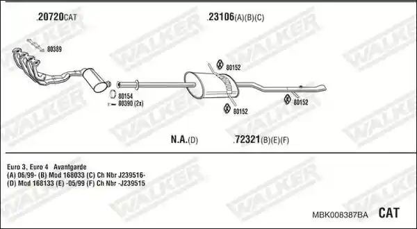 WALKER MBK008387BA
