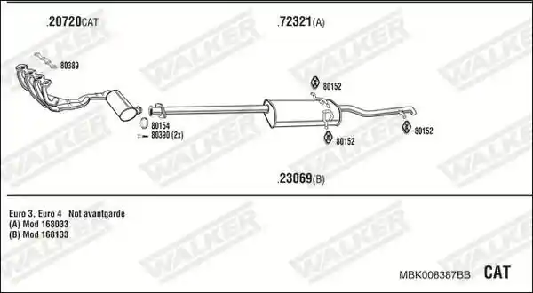 WALKER MBK008387BB