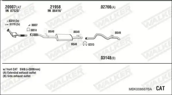 WALKER MBK008667BA