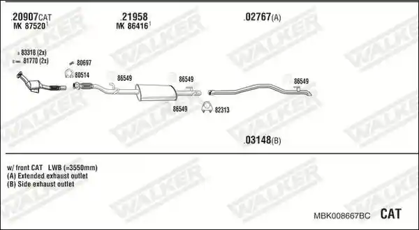 WALKER MBK008667BC