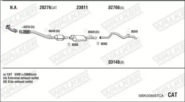 WALKER MBK008667CA