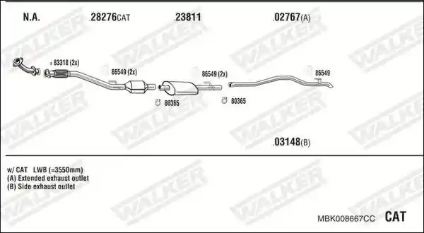 WALKER MBK008667CC