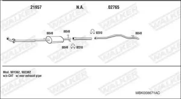 WALKER MBK008671AC