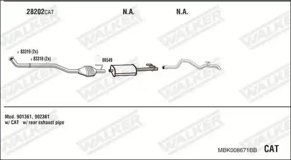 WALKER MBK008671BB